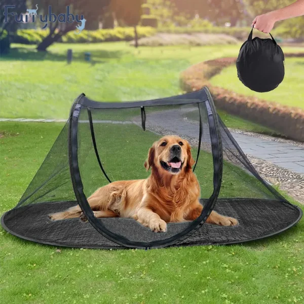 Portable and Foldable Pet Tent - Orange
