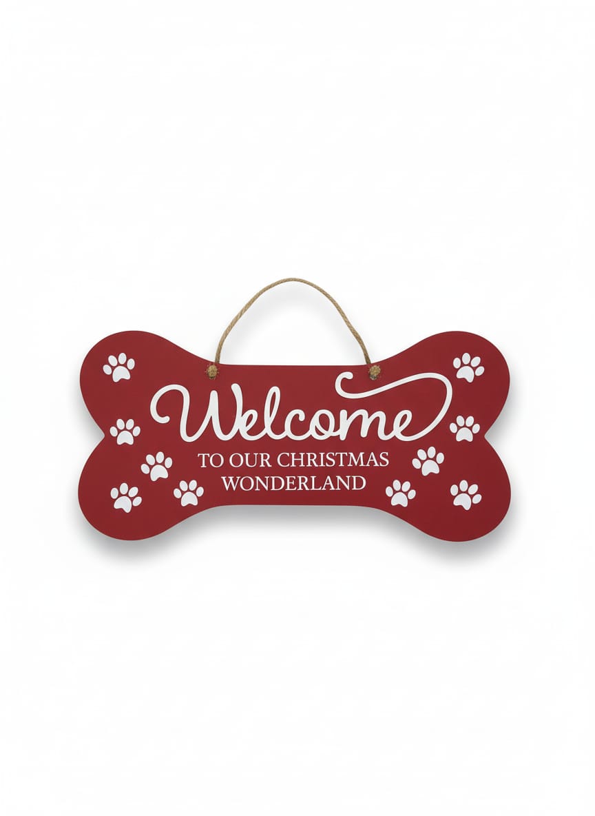 Dog Bone Christmas Signs