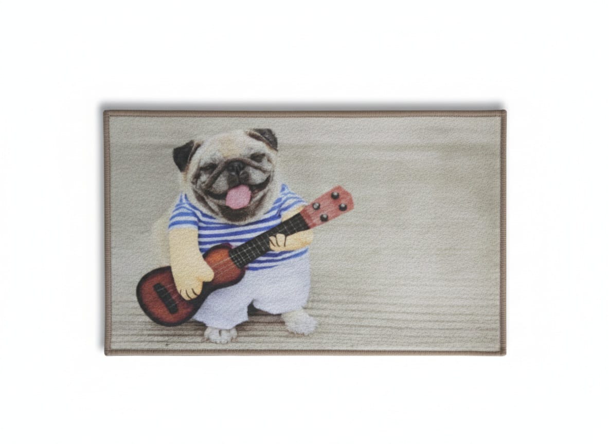Happy Pug Mat