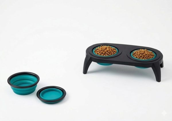 Collapsible Elevated Pet Diner