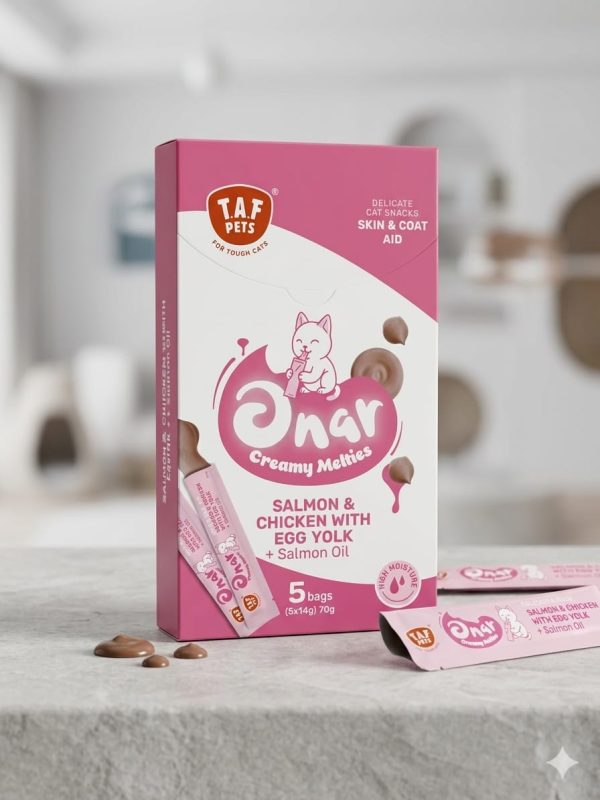 Onar Creamy Melties Salmon and Chicken with Egg Yolk